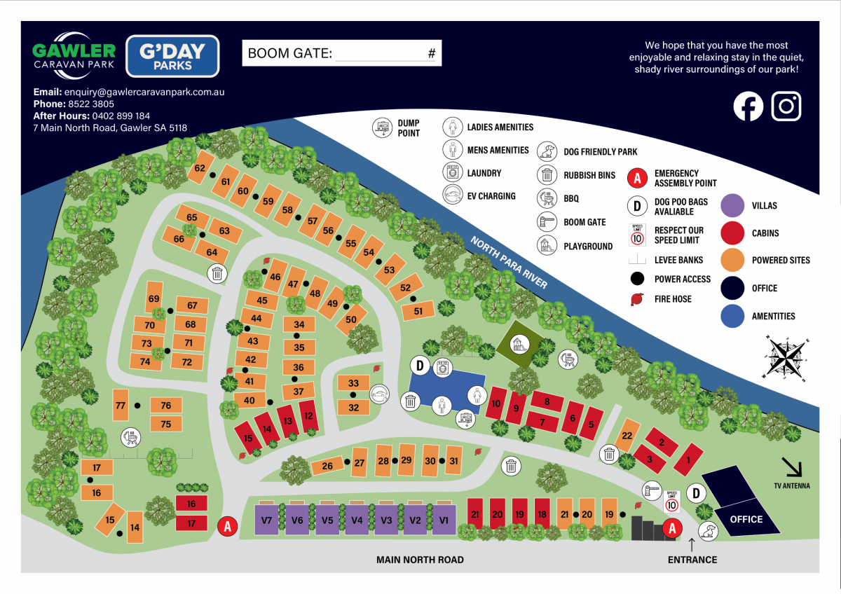 Park Map Gawler Caravan Park